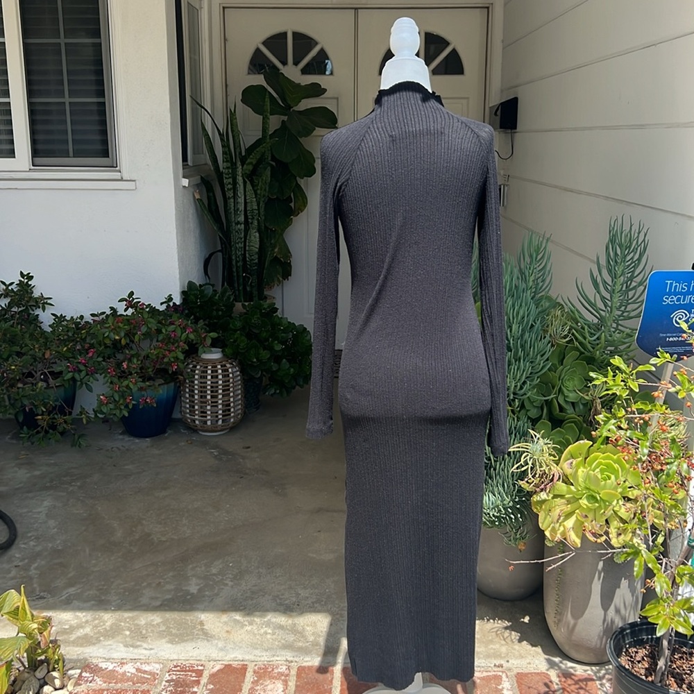 Enza Costa Long Sleeves Sweater MIDI Dress NWOT - Picture 4 of 11